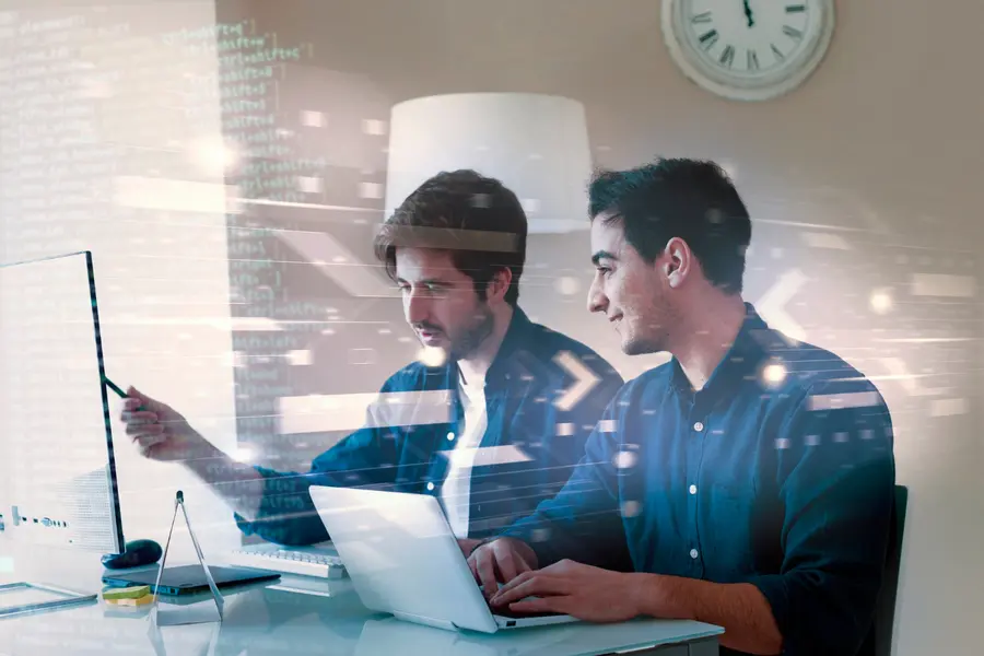 IT professionals providing tailored IT support for businesses, ensuring smooth operations.